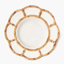 Mrs. Alice Petal Bamboo Ceramic Dinner Plate< Summer Crockery | Dinner Plates