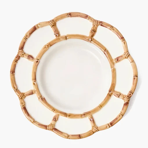 Mrs. Alice Petal Bamboo Ceramic Dinner Plate< Summer Crockery | Dinner Plates