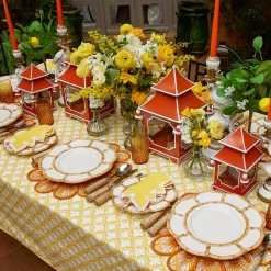 Mrs. Alice Petal Bamboo Ceramic Dinner Plate< Summer Crockery | Dinner Plates
