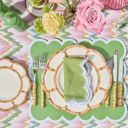 Mrs. Alice Petal Bamboo Ceramic Dinner Plate< Summer Crockery | Dinner Plates