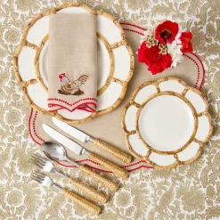 Mrs. Alice Petal Bamboo Ceramic Starter Plate< Summer Crockery | Starter Plates