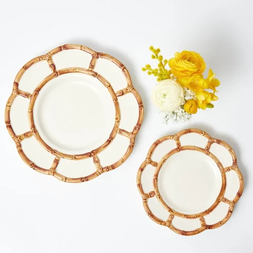 Mrs. Alice Petal Bamboo Ceramic Starter Plate< Summer Crockery | Starter Plates
