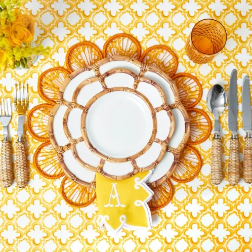 Mrs. Alice Petal Bamboo Ceramic Starter Plate< Summer Crockery | Starter Plates