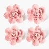 Mrs. Alice Petal Pink Fiore Napkin Rings (Set of 4)< Napkin Rings & Bows | For Her