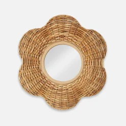 Mrs. Alice Petite Rattan Martha Mirror< Mirrors