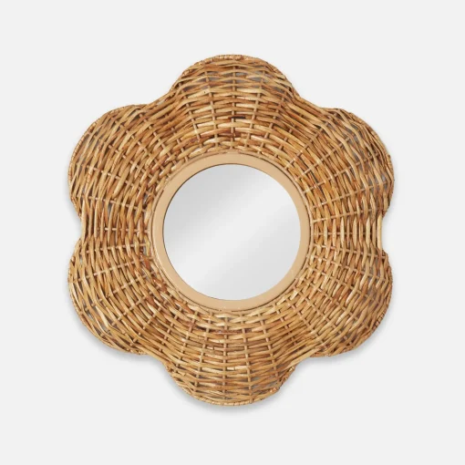 Mrs. Alice Petite Rattan Martha Mirror< Mirrors