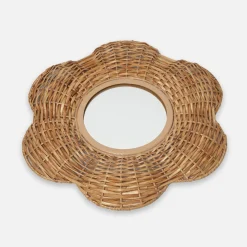Mrs. Alice Petite Rattan Martha Mirror< Mirrors