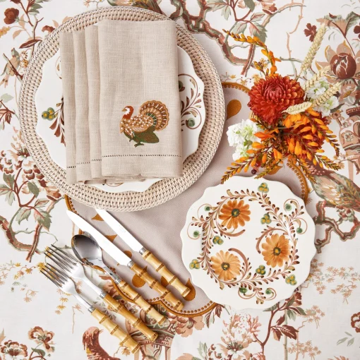 Mrs. Alice Pheasant & Flora Tablecloth< Tablecloths