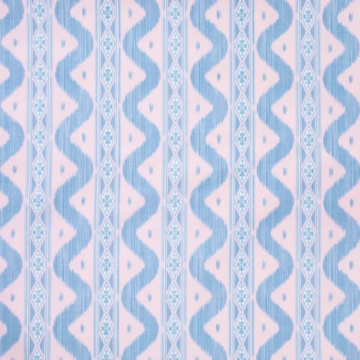 Mrs. Alice Pink & Blue Ikat Tablecloth< Tablecloths