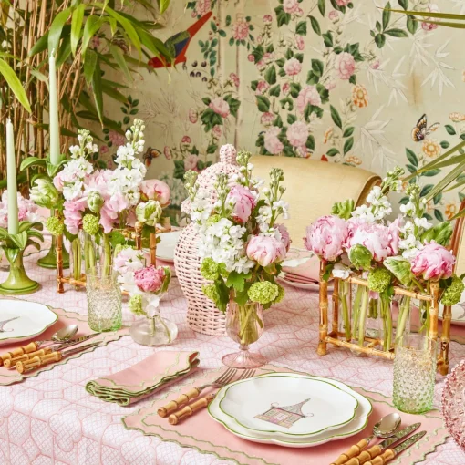 Mrs. Alice Pink & Green Pagoda Starter Plate< Starter Plates