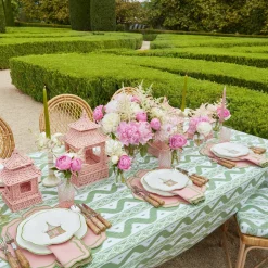 Mrs. Alice Pink & Green Pagoda Starter Plate< Starter Plates