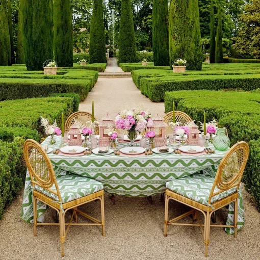 Mrs. Alice Pink & Green Pagoda Starter Plate< Starter Plates