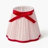 Mrs. Alice Pink & Red Lotus Bow Lampshade (18cm)< Lampshades