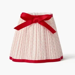 Mrs. Alice Pink & Red Lotus Bow Lampshade (18cm)< Lampshades