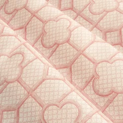 Mrs. Alice Pink Bamboo Trellis Fabric< Serena Fresson Fabrics