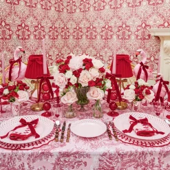 Mrs. Alice Pink Basketweave Dinner Plate (Set of 4)< Summer Crockery | Dinner Plates