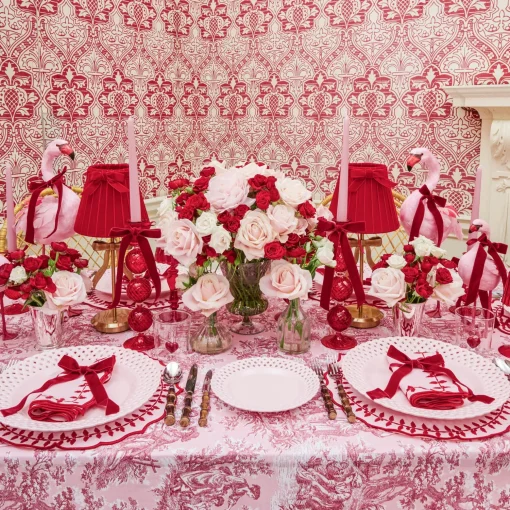 Mrs. Alice Pink Basketweave Dinner Plate< Summer Crockery | Dinner Plates