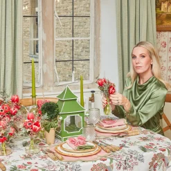 Mrs. Alice Pink Birdsong Tablecloth< Tablecloths