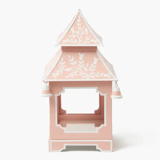 Mrs. Alice Pink Chinoiserie Pagoda Lantern< Year-round Decorations | Pagodas & Lanterns
