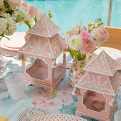 Mrs. Alice Pink Chinoiserie Pagoda Lantern< Year-round Decorations | Pagodas & Lanterns