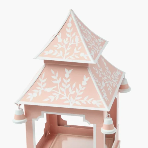 Mrs. Alice Pink Chinoiserie Pagoda Lantern< Year-round Decorations | Pagodas & Lanterns