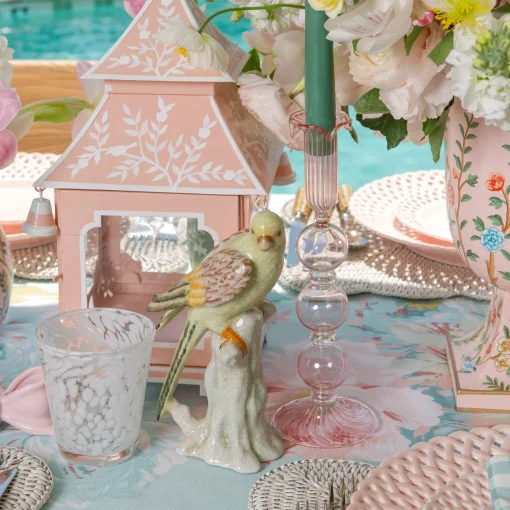 Mrs. Alice Pink Chinoiserie Pagoda Lantern< Year-round Decorations | Pagodas & Lanterns