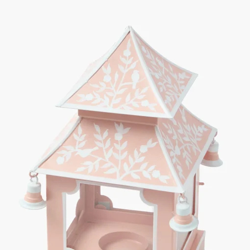 Mrs. Alice Pink Chinoiserie Pagoda Lantern< Year-round Decorations | Pagodas & Lanterns