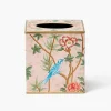 Mrs. Alice Pink Chinoiserie Tole Tissue Box< For Her | For The Homemaker
