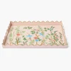 Mrs. Alice Pink Chinoiserie Tole Tray< Trays | For Her
