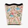 Mrs. Alice Pink Chinosierie Tole Bin< For Her | For The Homemaker