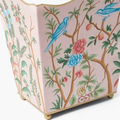 Mrs. Alice Pink Chinosierie Tole Bin< For Her | For The Homemaker