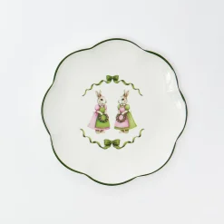 Mrs. Alice Pink Cottontail Bunny Starter Plate< Starter Plates
