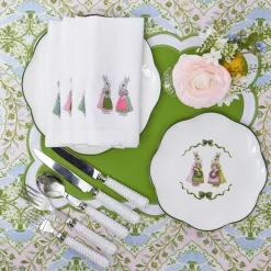 Mrs. Alice Pink Cottontail Bunny Starter Plate< Starter Plates