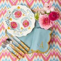 Mrs. Alice Pink Flowers Dinner Plate< Summer Crockery | Dinner Plates