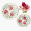 Mrs. Alice Pink Flowers Starter Plate< Summer Crockery | Starter Plates