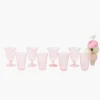 Mrs. Alice Pink Fluted Glassware (Set of 8)< Summer Glassware | Glasses