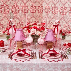 Mrs. Alice Pink Frilled Silk Lampshade (18cm)< Summer Lighting | Lampshades