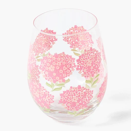 Mrs. Alice Pink Hydrangea Glasses (Set of 4)< Glasses