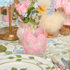 Mrs. Alice Pink Hydrangea Glasses (Set of 4)< Glasses