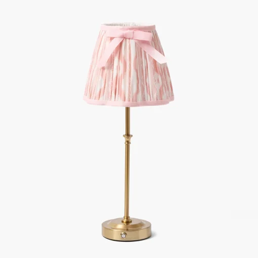 Mrs. Alice Pink Ikat Bow Lampshade (18cm)< Lampshades