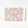 Mrs. Alice Pink Ikat Pochette< Mrs. Alice Monogram | Monogrammable Gifts
