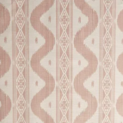 Mrs. Alice Pink Ikat Stripe Fabric< Serena Fresson Fabrics