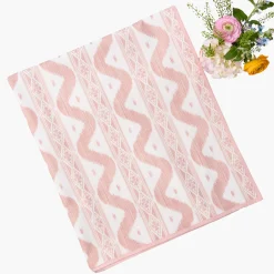 Mrs. Alice Pink Ikat Tablecloth< Tablecloths