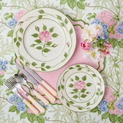 Mrs. Alice Pink Lady Isabella's Garden Tablecloth< Tablecloths