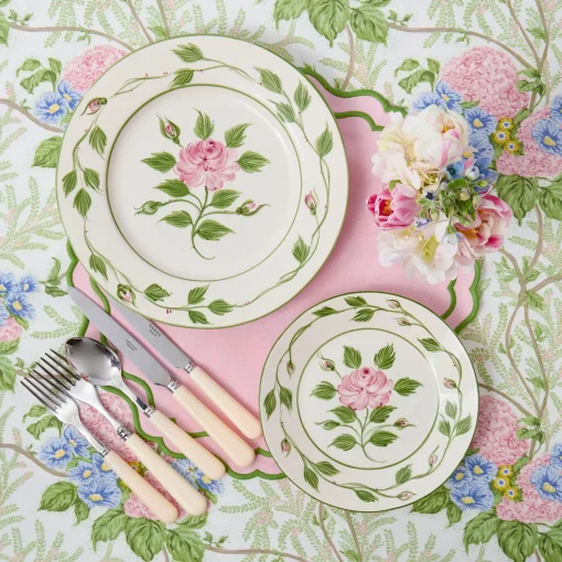 Mrs. Alice Pink Lady Isabella's Garden Tablecloth< Tablecloths