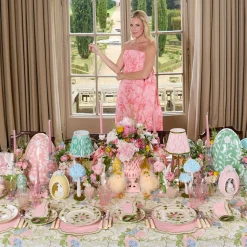 Mrs. Alice Pink Lady Isabella's Garden Tablecloth< Tablecloths