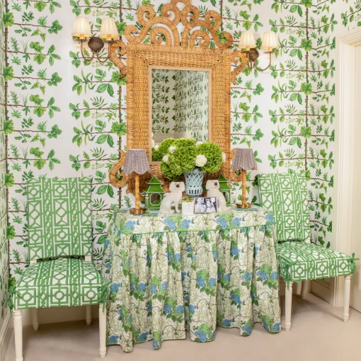 Mrs. Alice Pink Lady Isabella's Garden Fabric< Serena Fresson Fabrics