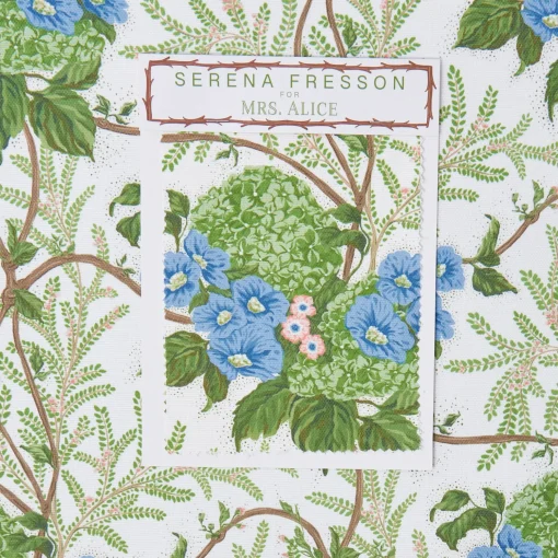 Mrs. Alice Pink Lady Isabella's Garden Fabric< Serena Fresson Fabrics