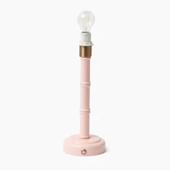 Mrs. Alice Pink Leonora Lacquer Rechargeable Lamp with Pink Ikat Shade (18cm)< Rechargeable Table Lamps