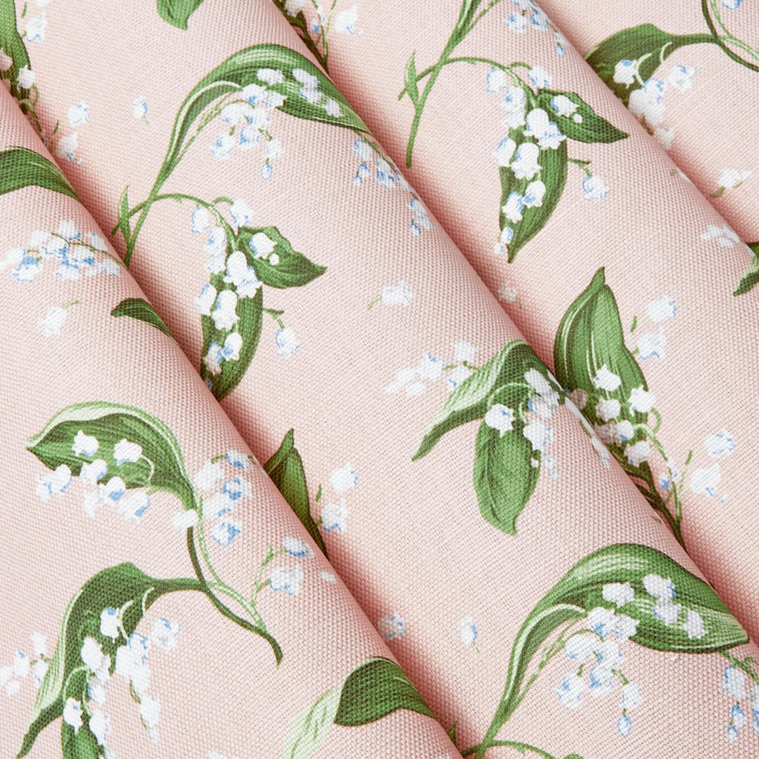 Mrs. Alice Pink Lily of the Valley Fabric< Serena Fresson Fabrics